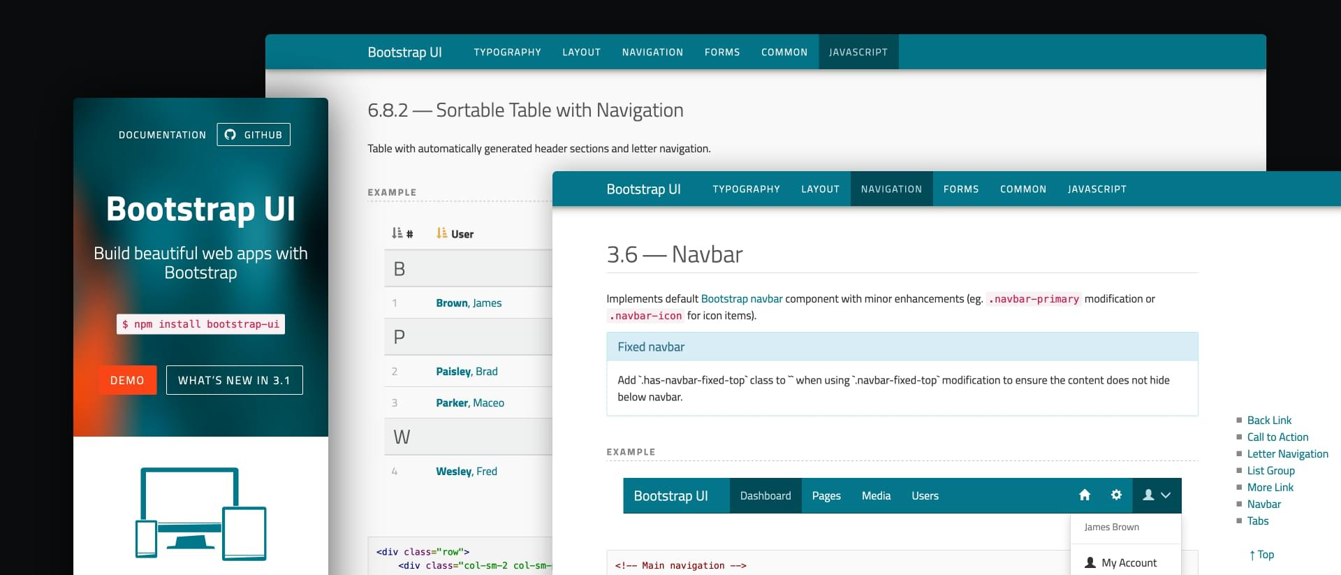 Bootstrap UI